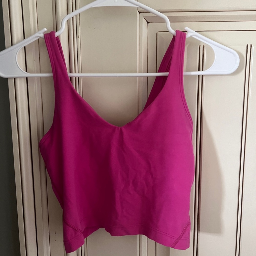 lululemon sonic pink align tank- size 2